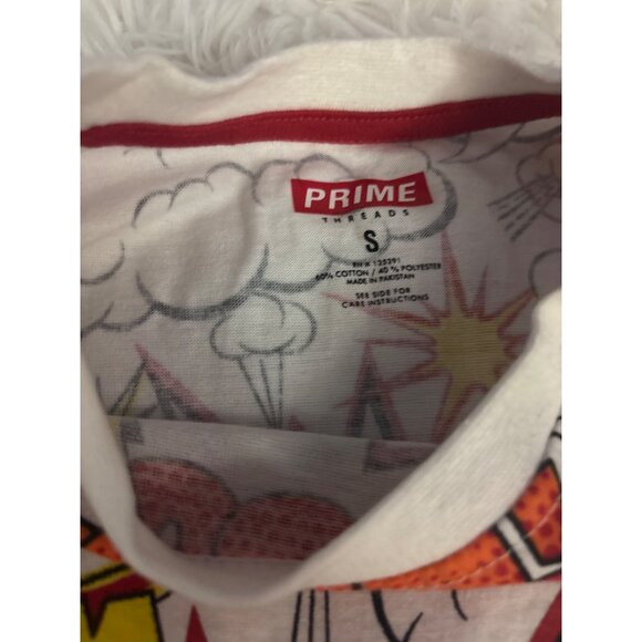 Comic Book Print T-Shirt By Prime Threads S Boom Bamb Pow - Picture 4 of 9